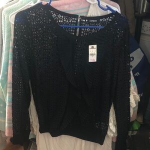 Express Women's Black Knit Sweater